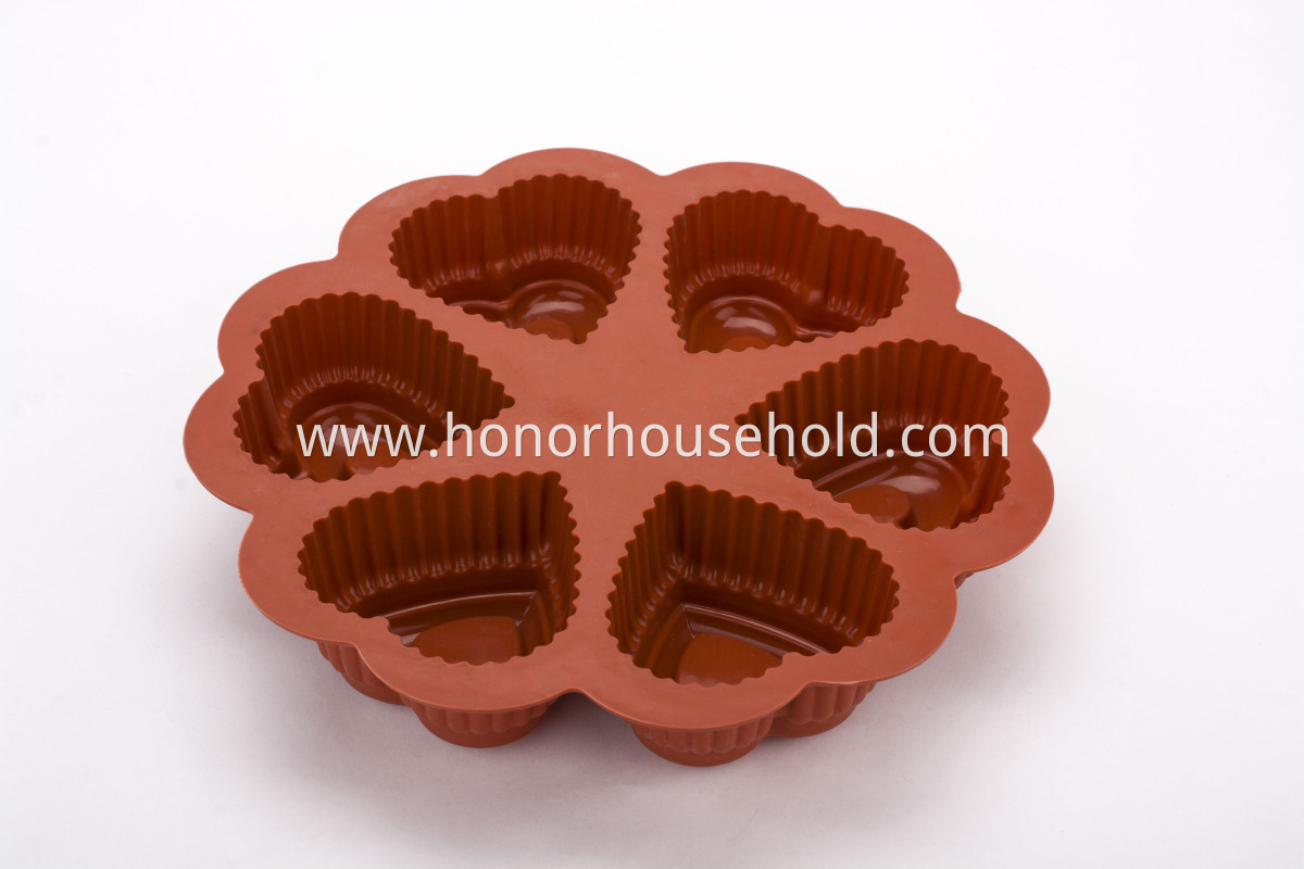 LD-B0006 Hot sales silicone cake molds love shape silicone cake molds